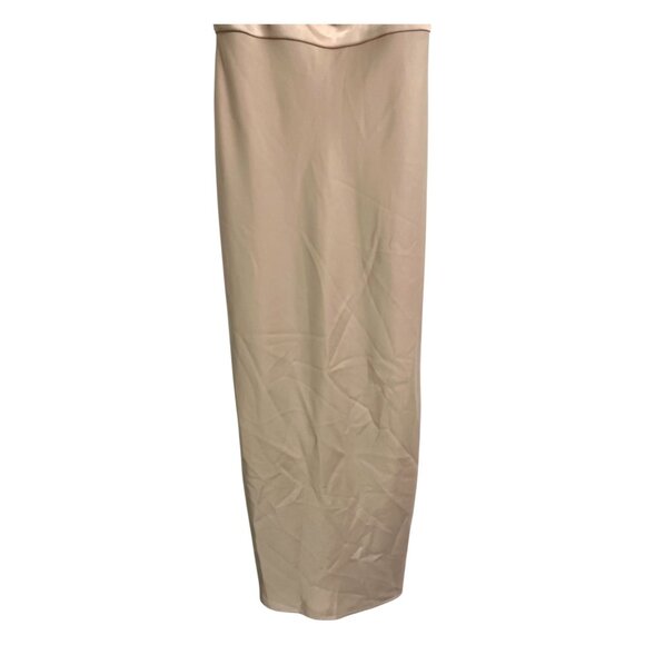 BHLDN Cali Satin Cowl Neck Midi Dress Beige size US 6 - Picture 6 of 16